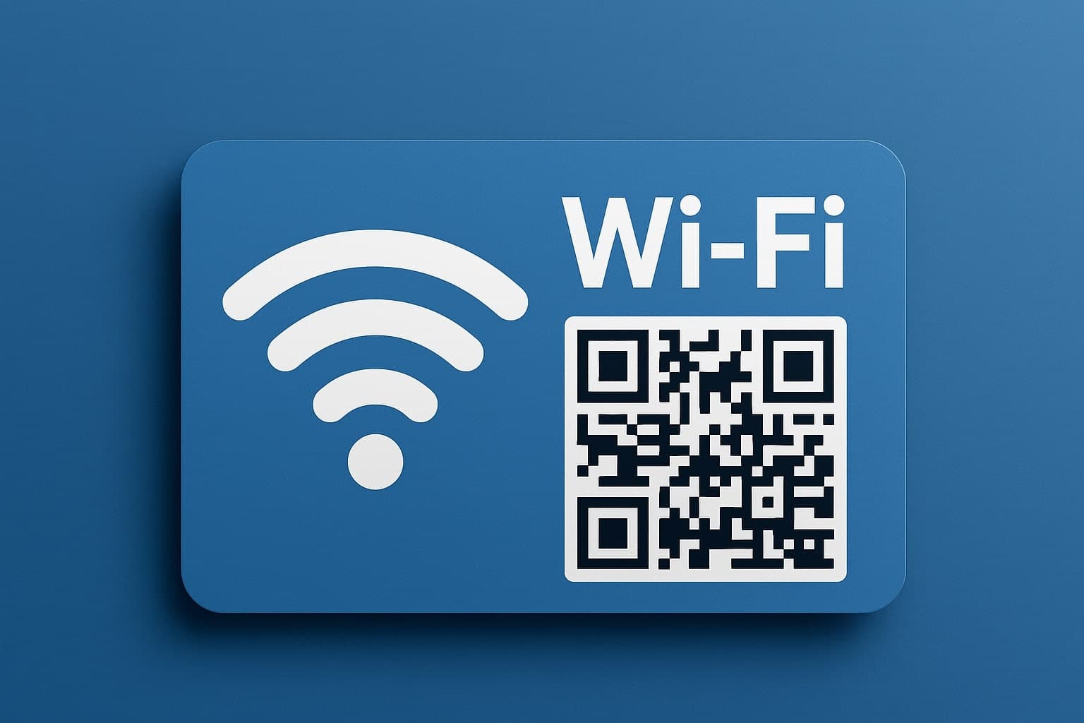 📶 Wifi Card - Print QR codes for WiFi cover